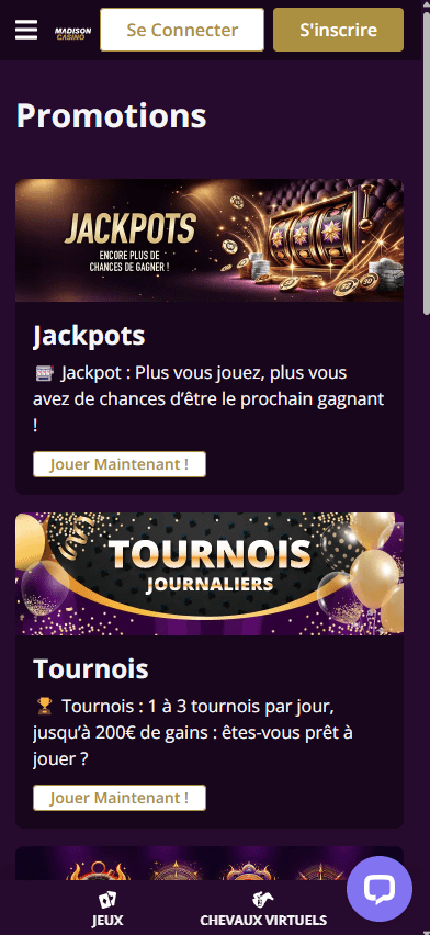 Promotion madison casino mobile